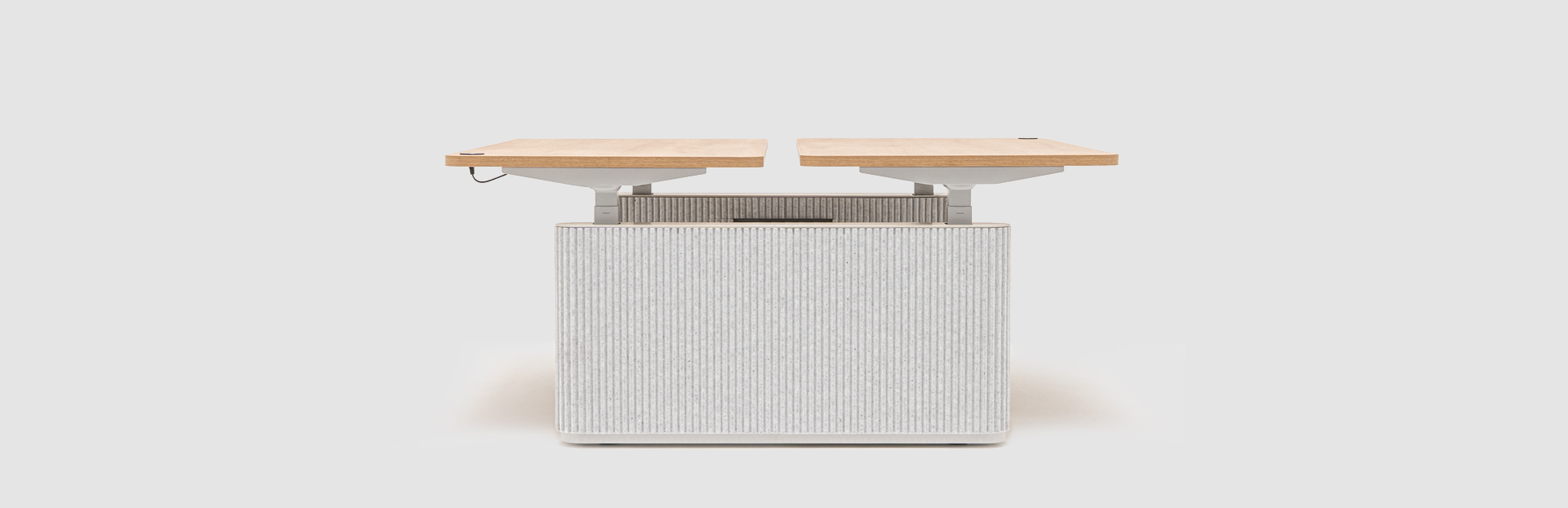 elektrisch höhenverstellbarer Bench mit Fußelementen aus Filz Ogi Drive Bench - lookbook
