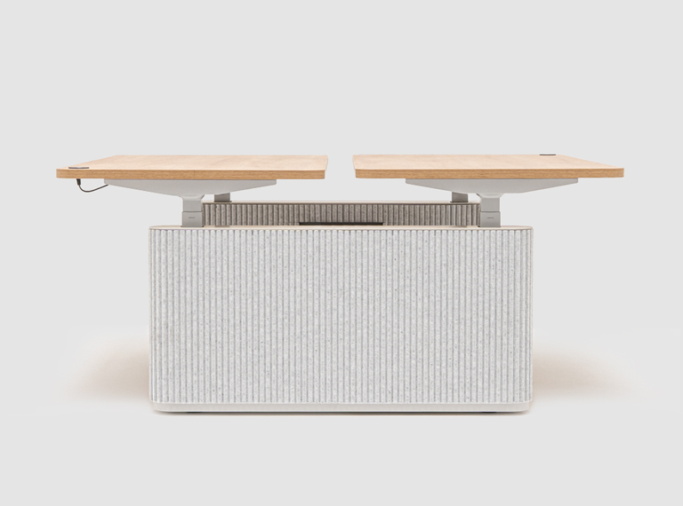 elektrisch höhenverstellbarer Bench mit Fußelementen aus Filz Ogi Drive Bench - lookbook