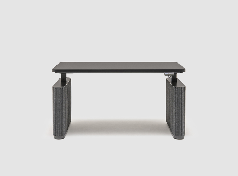 electrically adjustable desk with felt panels Ogi Drive - lookbook