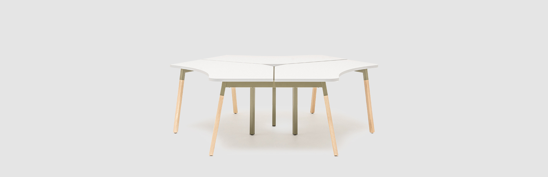 3 Personen Team-Schreibtisch Ogi W - lookbook