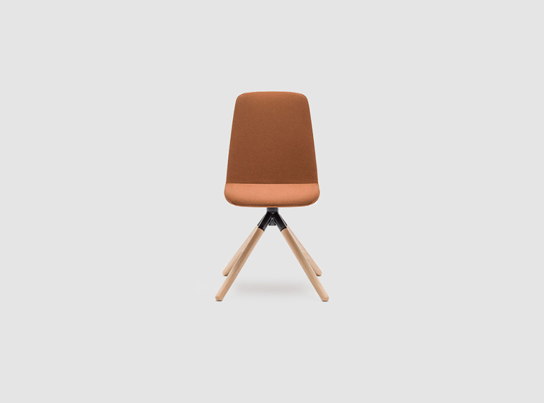 Stuhl mit Holz-Drehbasis Ulti - lookbook