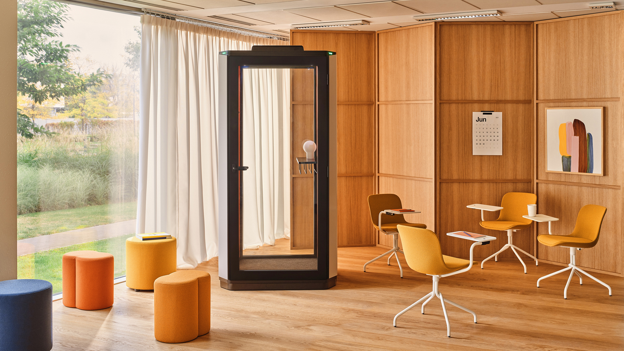 Een geluidsdichte cabine voor één persoon Coda - lookbook