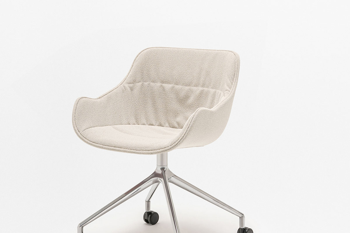Silla Con Base De Aluminio Pulido Baltic Soft Duo
