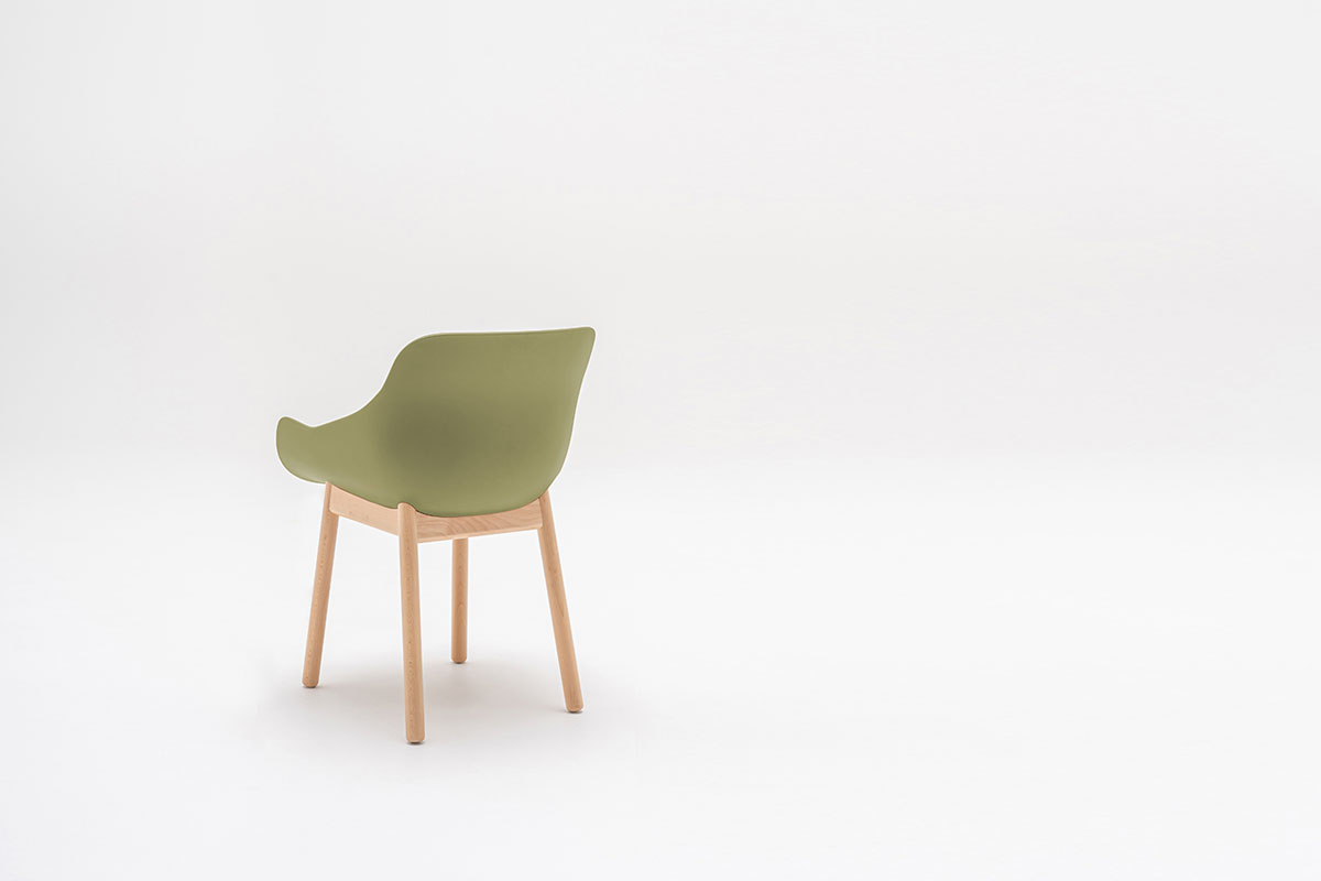 Chair With Wooden Base Baltic Basic