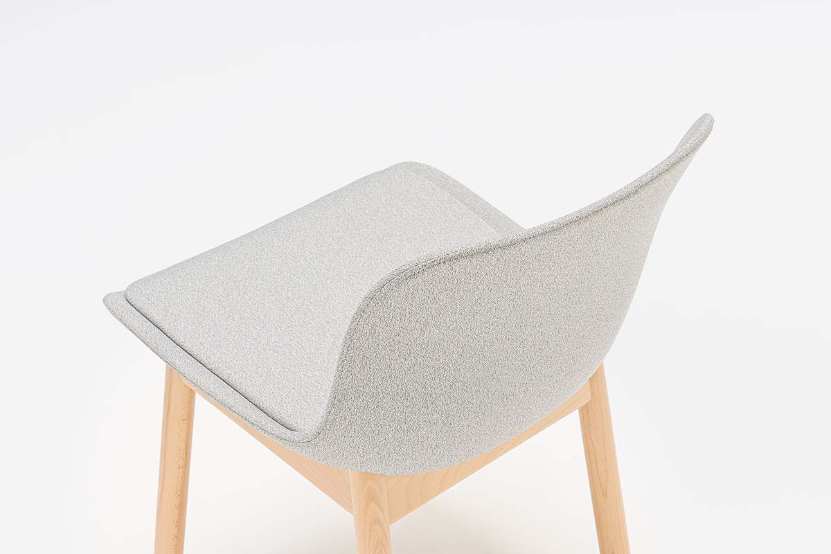 Sedia Con Base In Legno Baltic 2 Classic