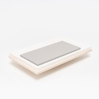 Board: aluminum satinato, white pastel, beige matt