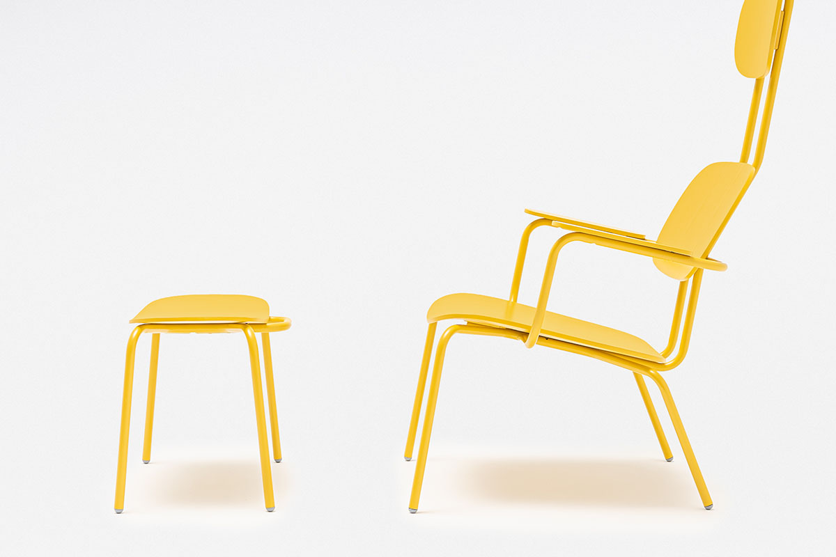 Fauteuil Avec Appui Tête Contreplaqué New School Lounge