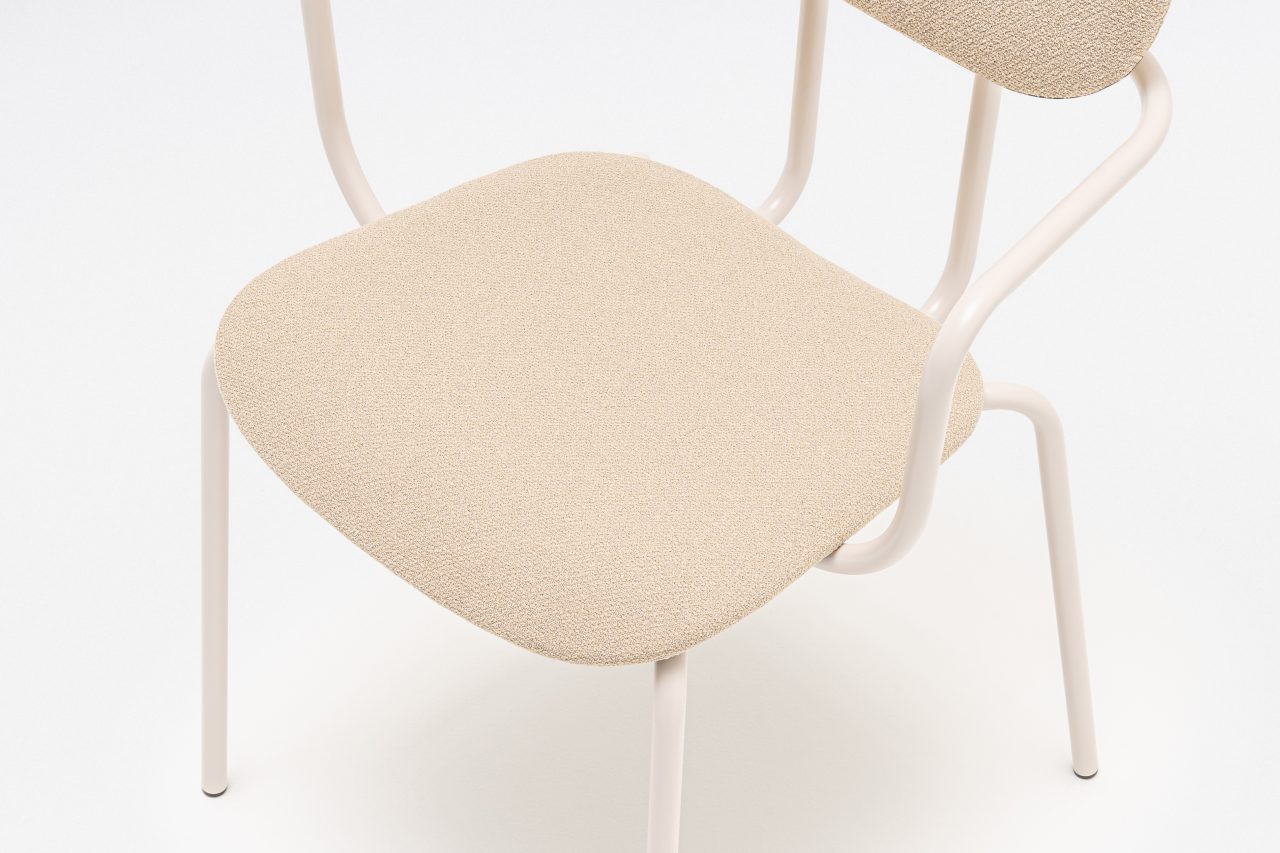 Upholstered Chair 4-Legged Base New School