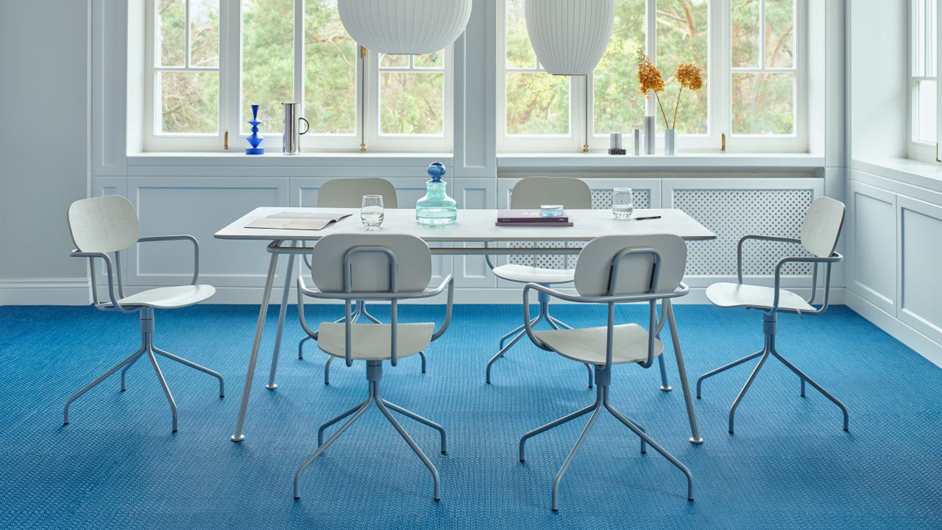 Berkenhouten stoel met draaibare basis New School - lookbook
