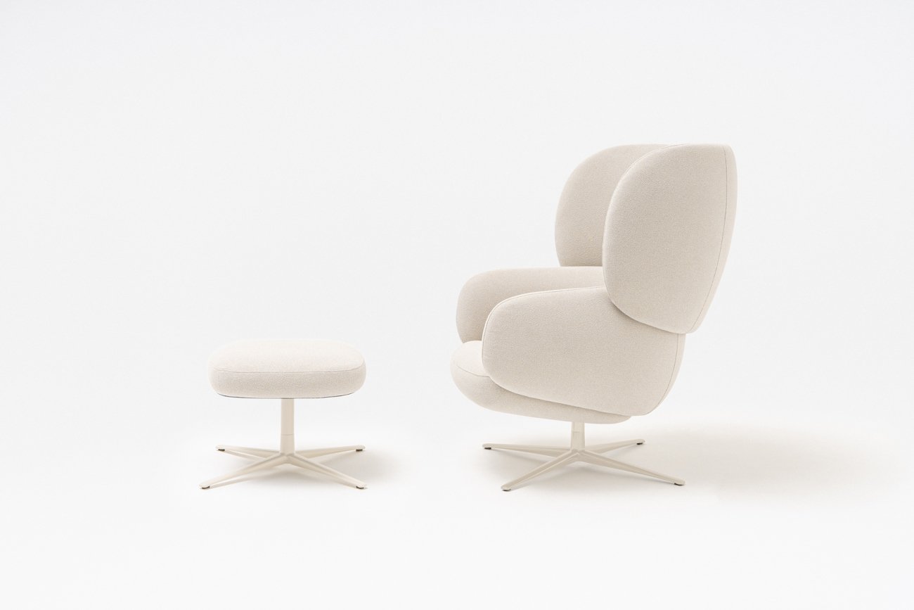Fauteuil Met Houten Onderstel Grand Grace