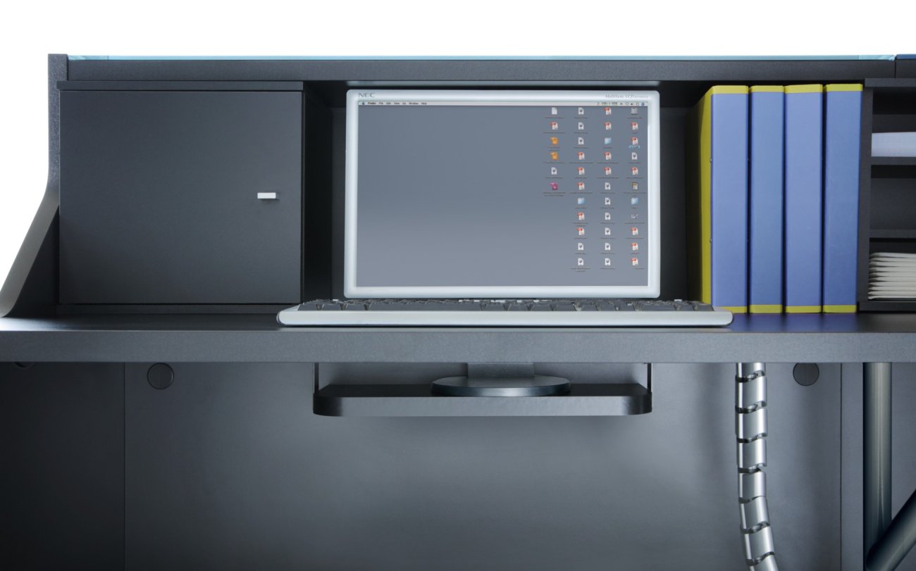 Linea Reception Desk Storage
