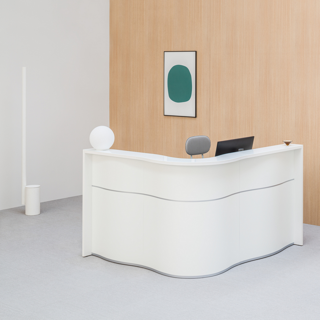 Mostrador De Recepción Orgánico Wave