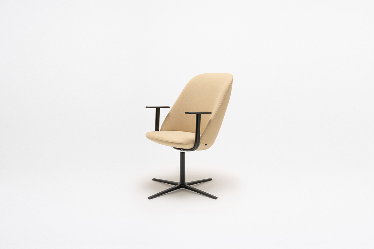 Poltrona Lounge Con Base Girevole Paralel
