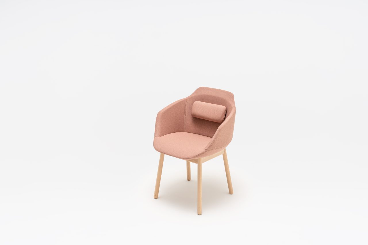 Sedia Con Base In Legno Ultra