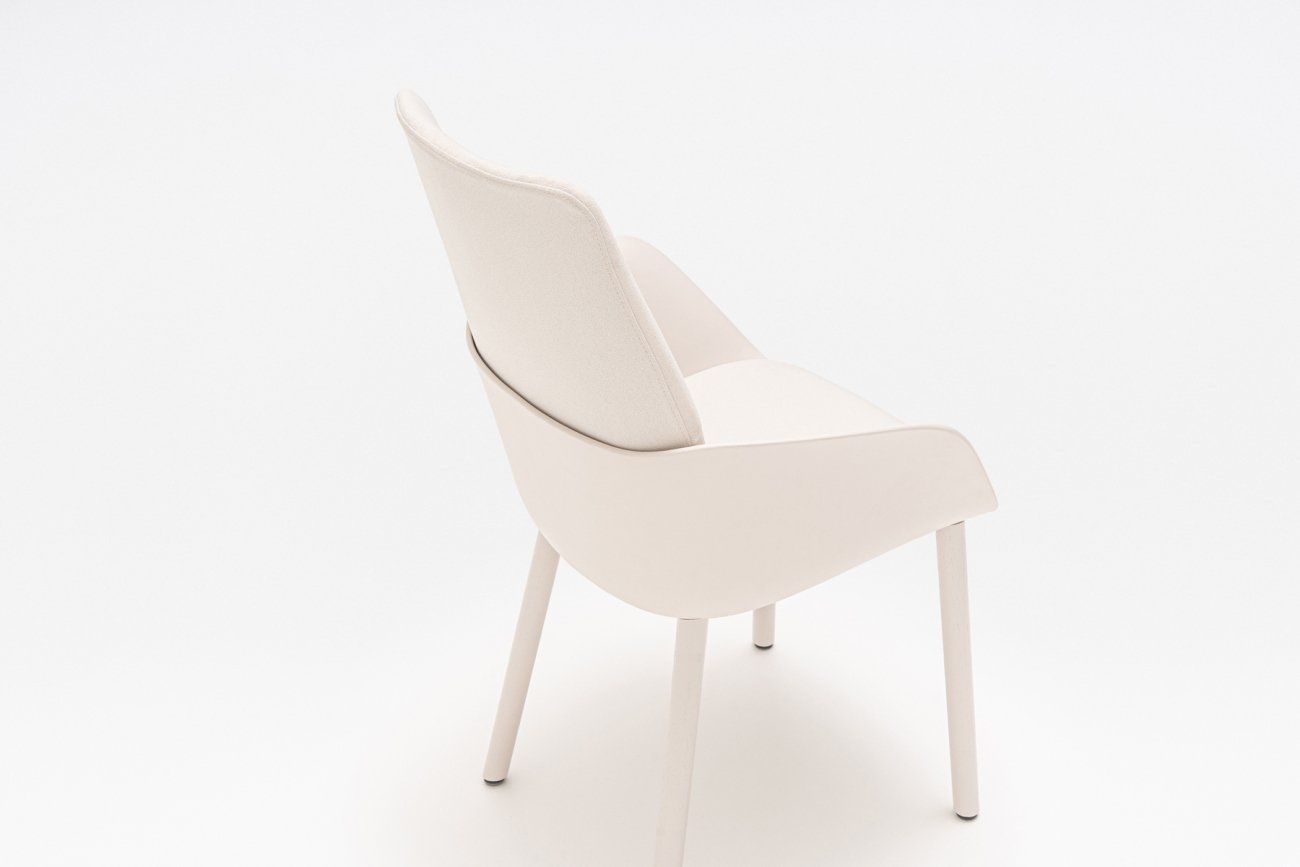 Chair With A Wooden Base Senda