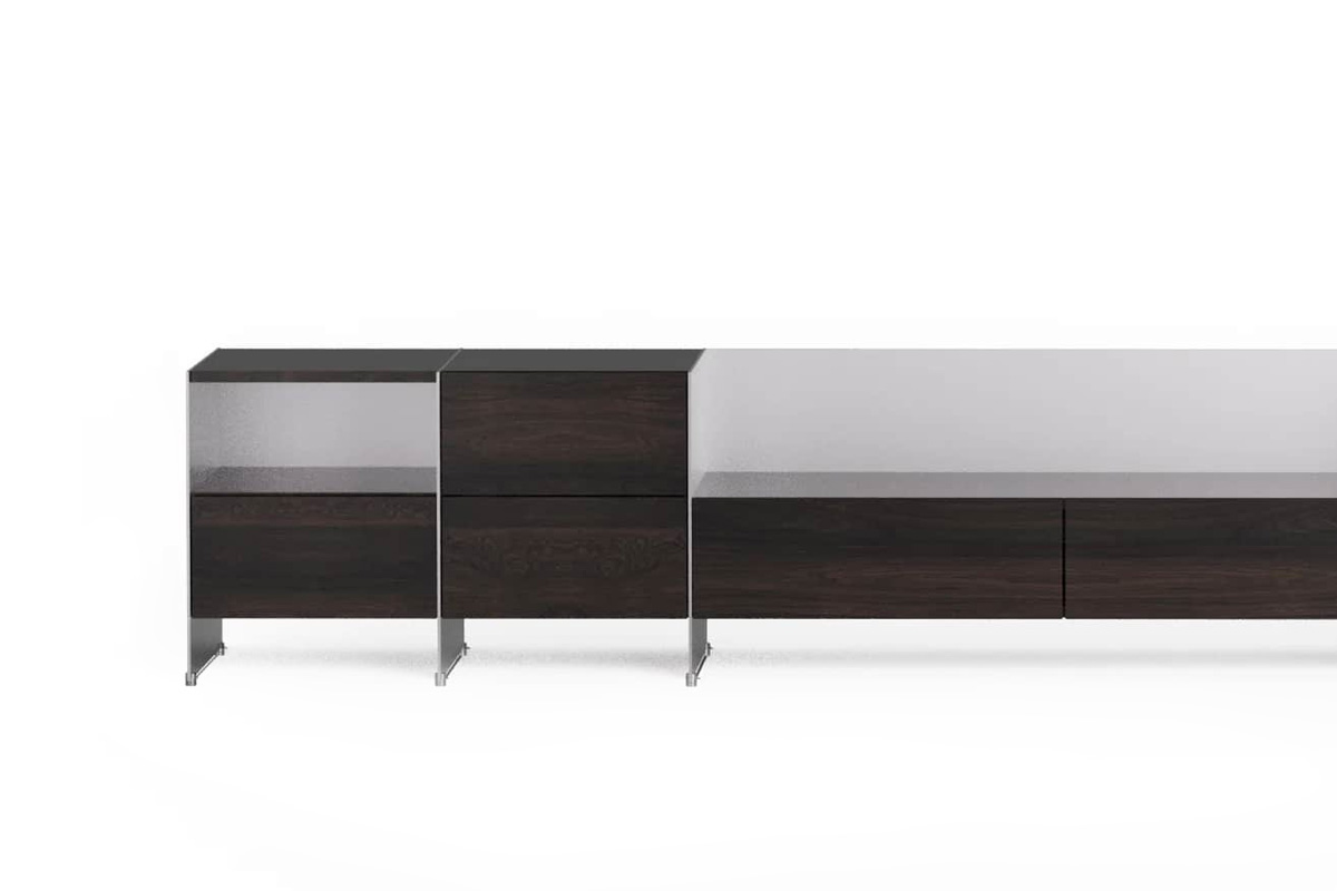Storage System With Wooden Fronts Aloox