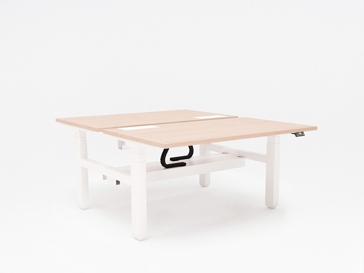 Bench Desk With Electric Height Adjustment And Common Cable Tray New Generation Ogi Drive Bench