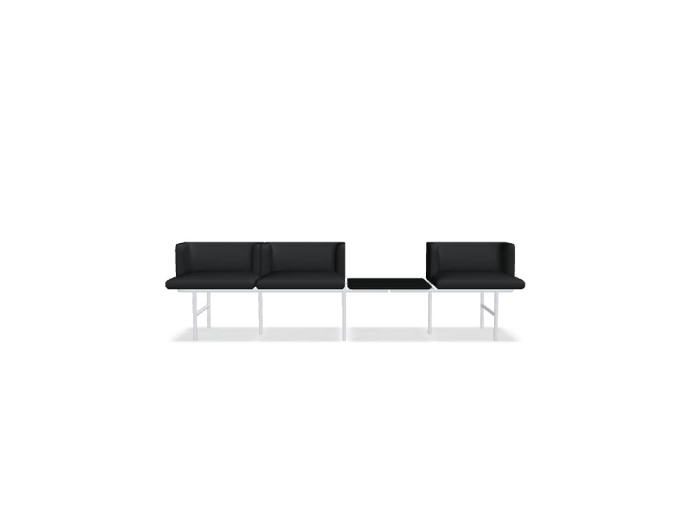 modular seating system -  AGORA - element required to end any configuration (1pcs.)