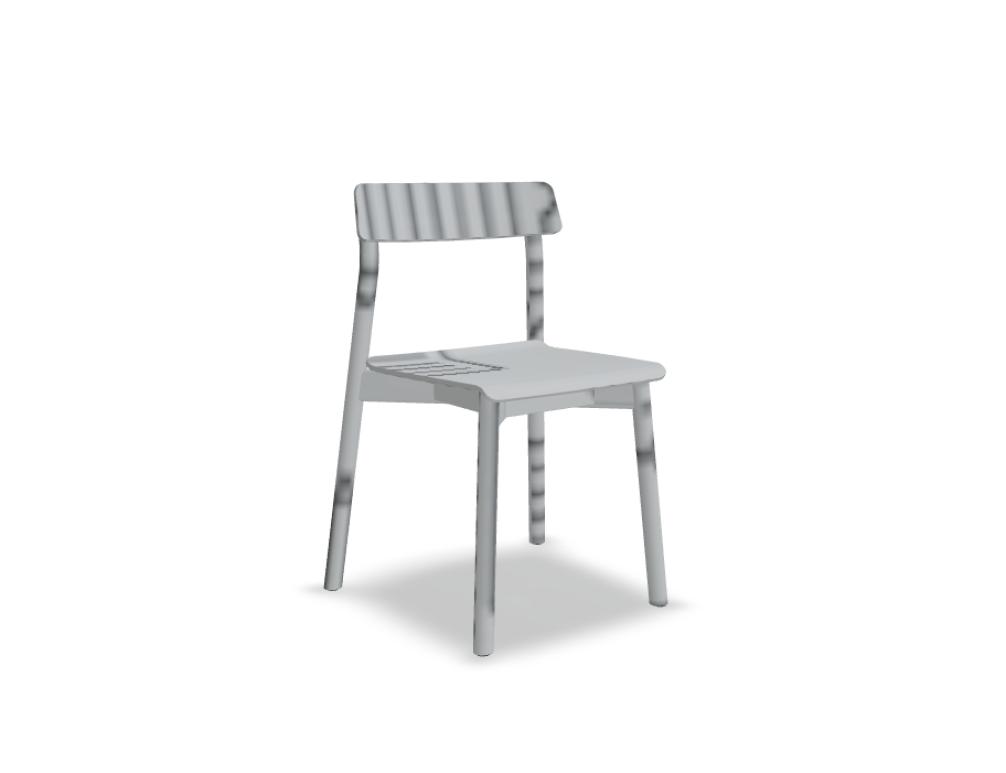 krzesło -  ARCHE - siedzisko drewniane; podstawa - 4 nogi drewniane