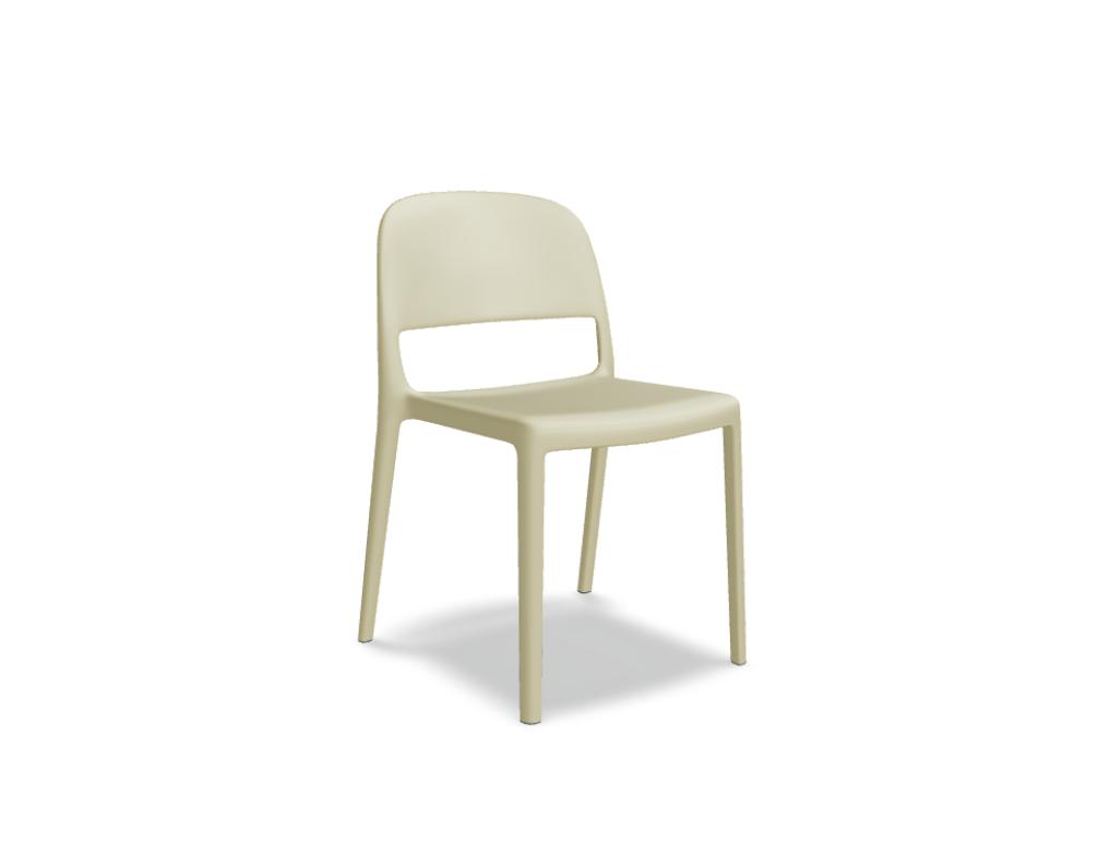 chair -  BLENDY - chair without armrests; made of durable plastic - polypropylene; 1 pc