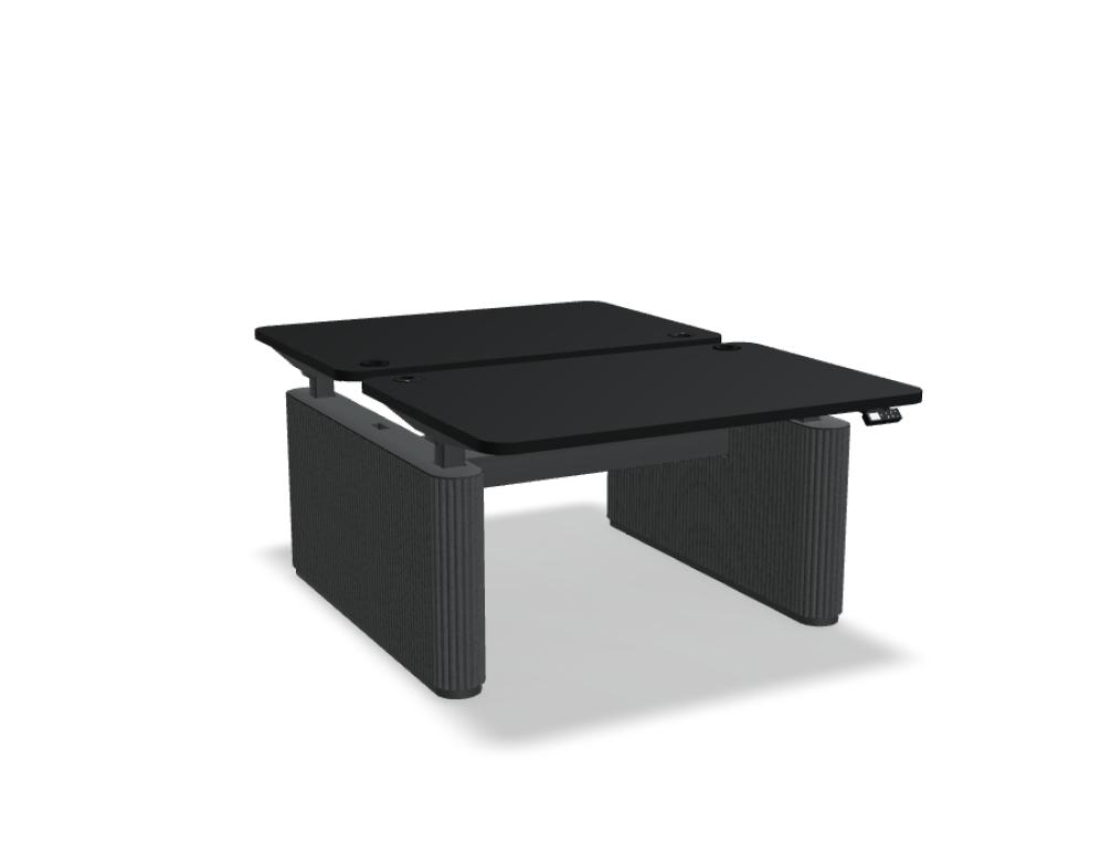 elektrisch höhenverstellbarer Bench mit Fußelementen aus Filz -  Ogi Drive elektrisch höhenverstellbarer Bench mit Fußelementen aus Filz; Höhenverstellung 700-1200 mm; zweimotoriges Gestell