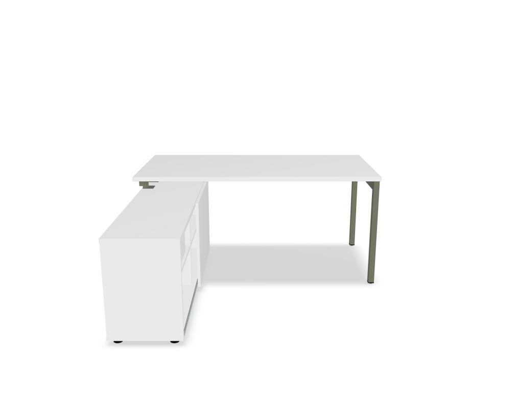 bureau avec rangement -  OGI Y - bureau simple avec rangement porteur