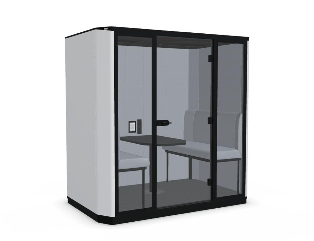 4-person acoustic booth -  CODA - one-person acoustic booth