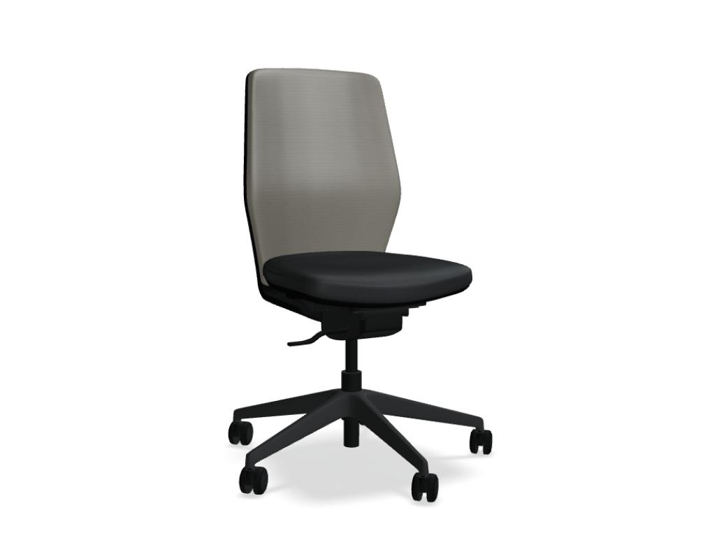 silla de oficina con respaldo tapizado -  EVO - silla operativa