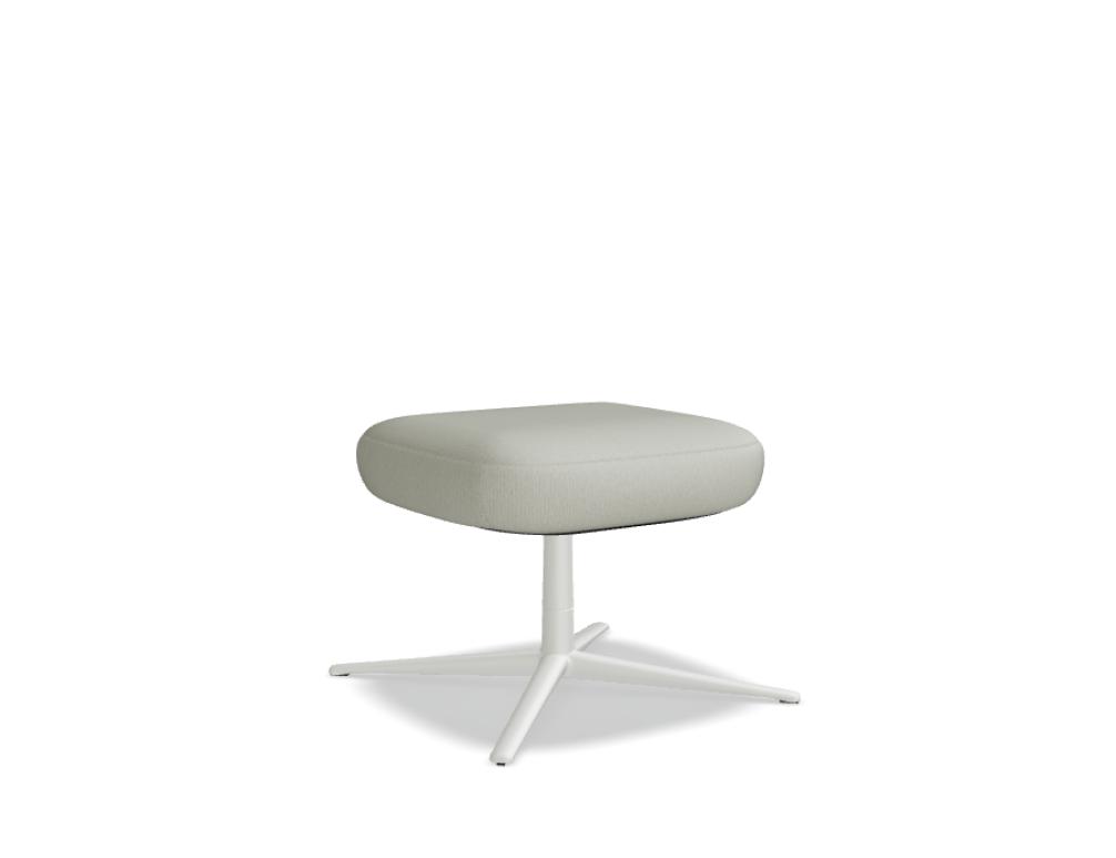 repose-pieds
 -  GRAND GRACE - repose-pieds; assise tapissée; pied - 4-branches - métal finition peinture poudre époxy; patins en polypropyl?ne; sièg e piv o tant - 360°