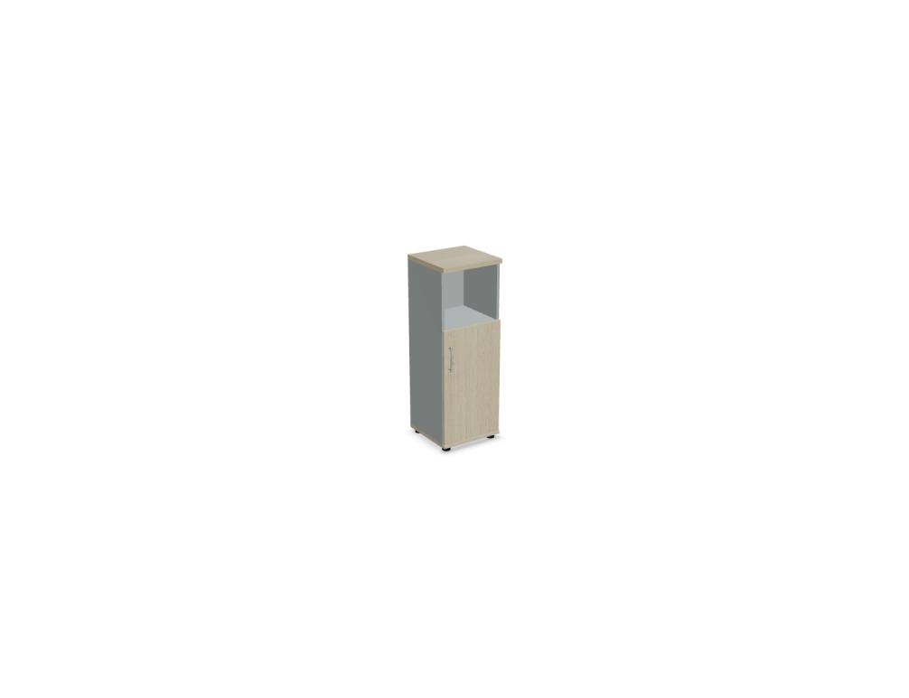 half-bookcase -  BASIC - bookcase, bottom left hand side or right hand side front 2OH, lock, top shelf 1OH