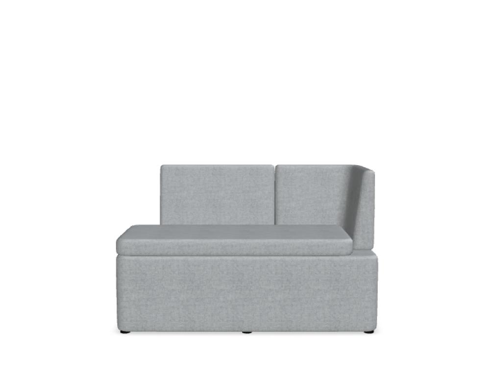 modular sofa low -  KAIVA - modular sofa - large seat with right backrest, without screen