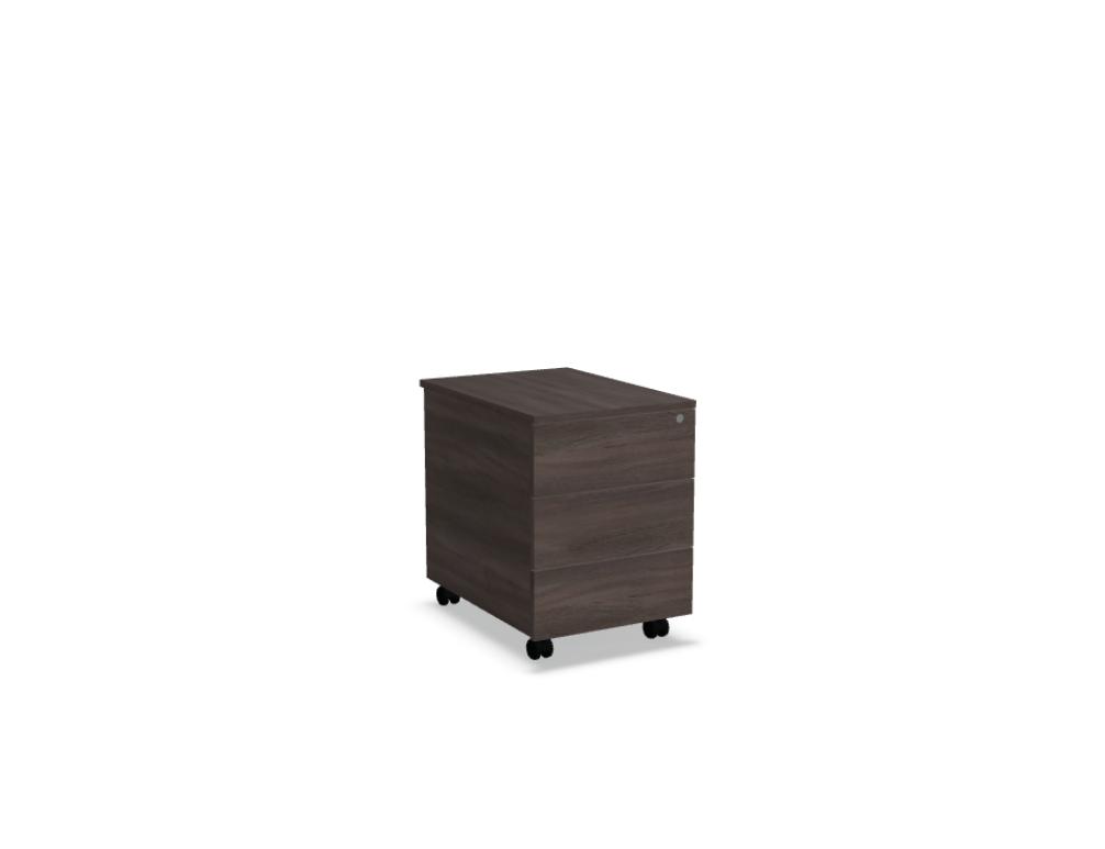 pedestal -  MITO - mobile pedestal without handles, roll runners + soft closing