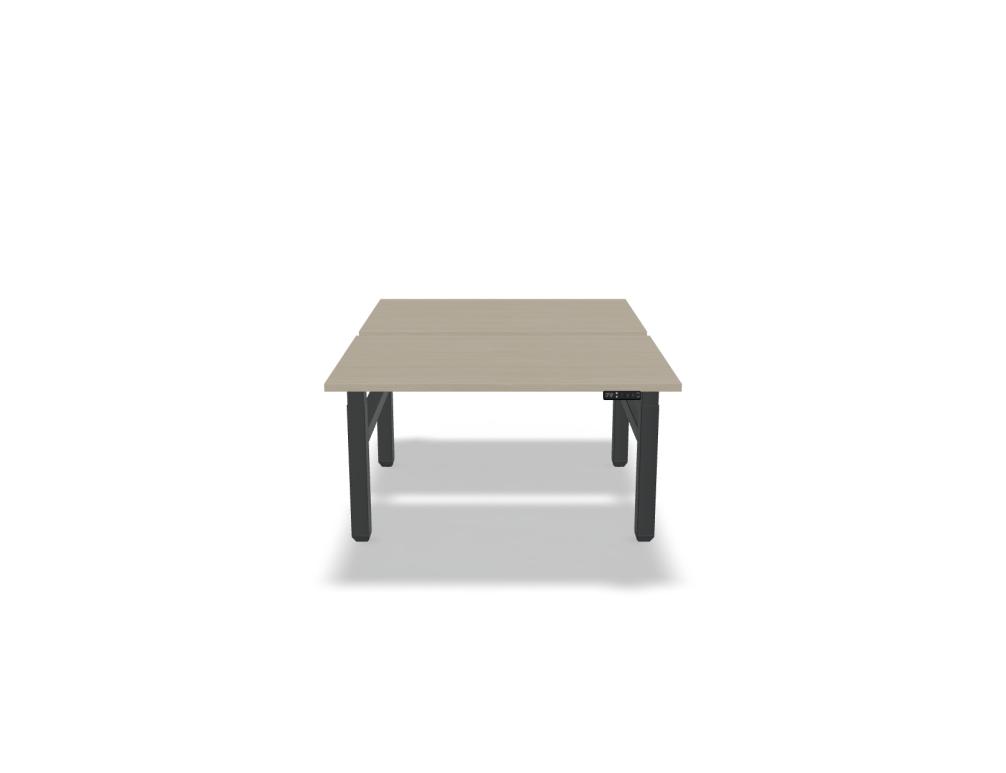 bench desk electric height adjustment -  OGI DRIVE - bench desks with electric height adjustment, stroke 650mm: 650 - 1300mm; twin-motor frame