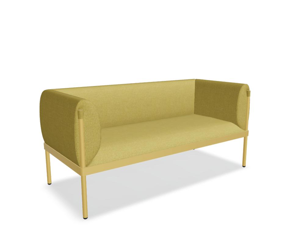sofá con respaldo bajo -  STILT - sofá tapizado