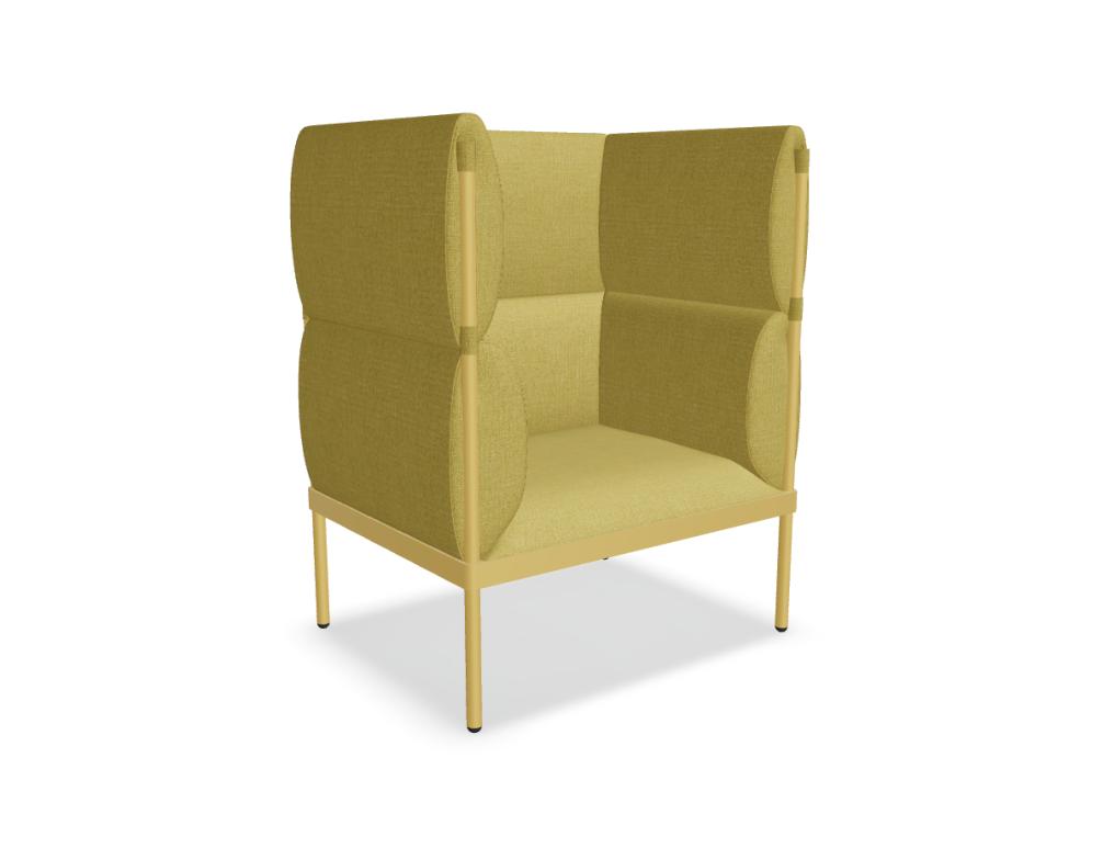 armchair high backed -  STILT - upholstered armchair