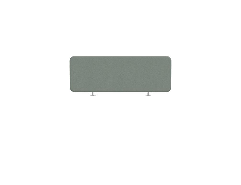 desk panels -  TWIN - fabric panel for single and bench desks without sliding top, grey plastic strip